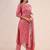 Pink printed cotton ethnic-kurtis