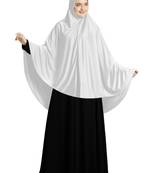 Mehar Hijab's Modest Women's Stylish Soft Rich Premium feel good Long Hijab ZAKIA White