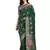Green embroidered cotton silk saree with blouse