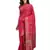 Pink embroidered cotton silk saree with blouse