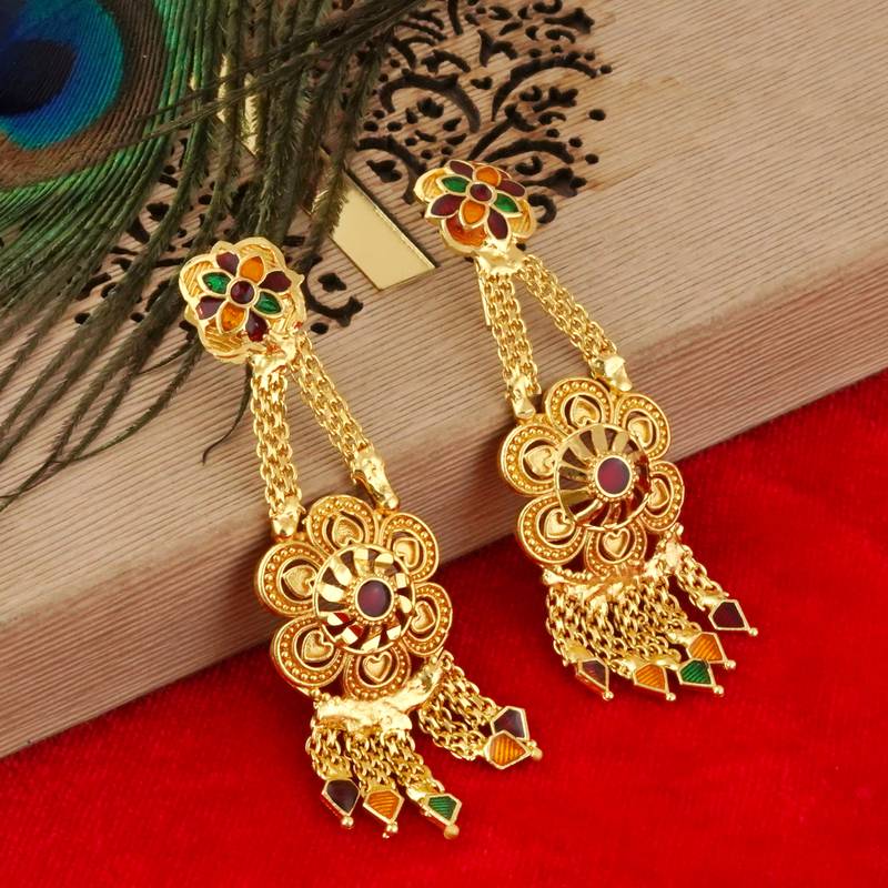 Multicolor zircon  earrings