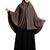 Mehar Hijab's Modest Women's Stylish Soft Rich Premium feel good Long Hijab ZAKIA Formal Grey