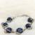 Blue mother of pearl bracelets
