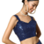 Blue embroidered georgette saree with blouse