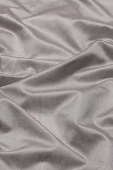 Grey printed silk blend saree with blouse