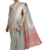 Sky blue plain cotton silk saree with blouse