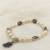 White pearl bracelets