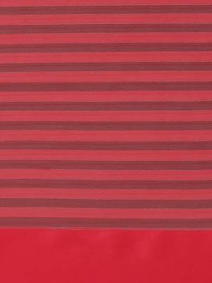 Red printed silk blend saree with blouse 4