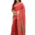 Pink embroidered cotton silk saree with blouse
