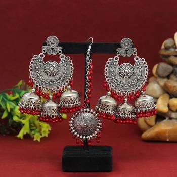 Maroon jhumkas 2