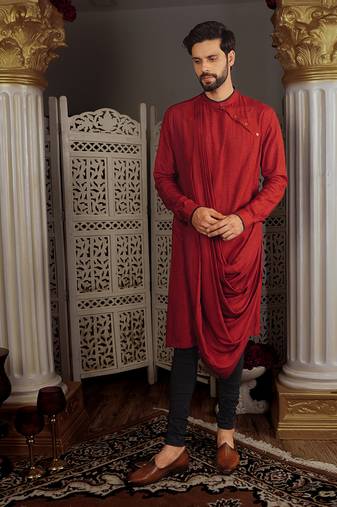 Red Kara Kurta Set