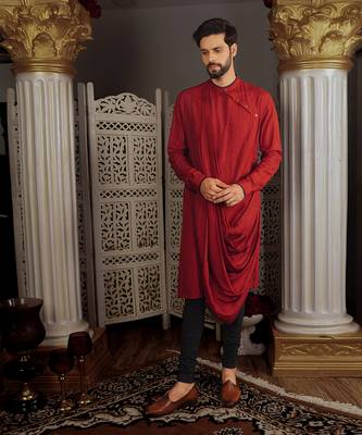 Red Kara Kurta Set 1