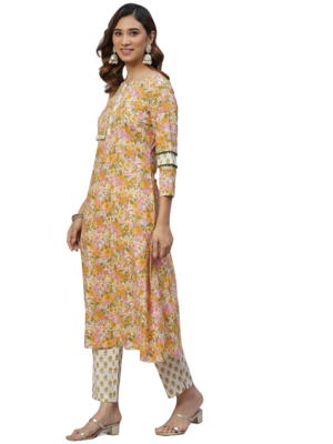 Multicolor floral print cotton salwar 2
