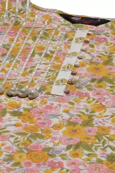 Multicolor floral print cotton salwar