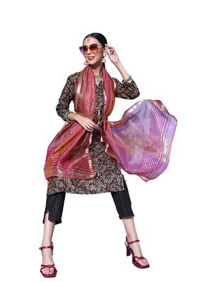 Black floral print blended cotton salwar 4