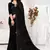 Black Blooming Georgette Siroski Original Diamond Work