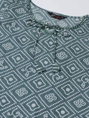 Blue floral print pure cotton salwar 4