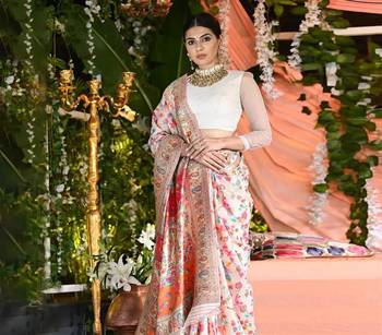 White Woven Cotton Silk Saree With Blouse 2