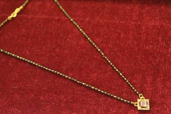 Pink diamond mangalsutra 2