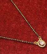 Pink diamond mangalsutra