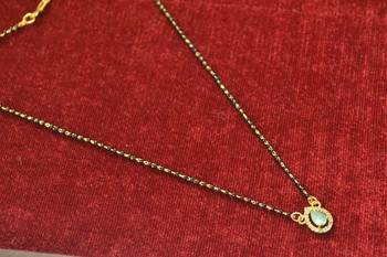 Green diamond mangalsutra 2