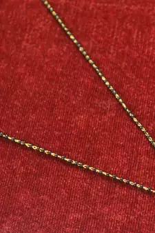 Green diamond mangalsutra
