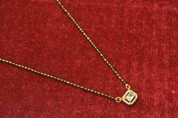 White diamond mangalsutra 1