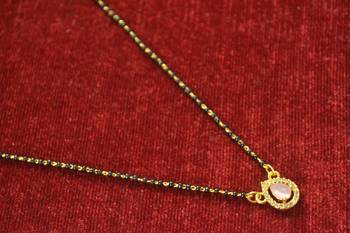 Pink diamond mangalsutra 2