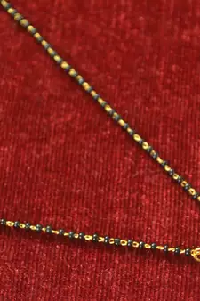Pink diamond mangalsutra