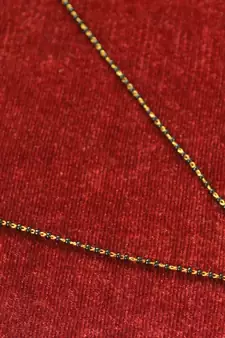 Green diamond mangalsutra