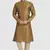 Gold plain art dupion silk kurta-pajama