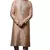 Beige embroidered art dupion silk kurta-pajama