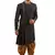 Black plain art dupion silk kurta-pajama