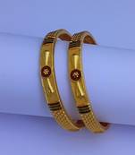 Gold bangles-and-bracelets