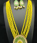 Yellow cubic zirconia necklaces