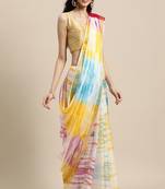 Geroo Jaipur Handcrafted Shiburi Bandhani Art Kota Silk Saree