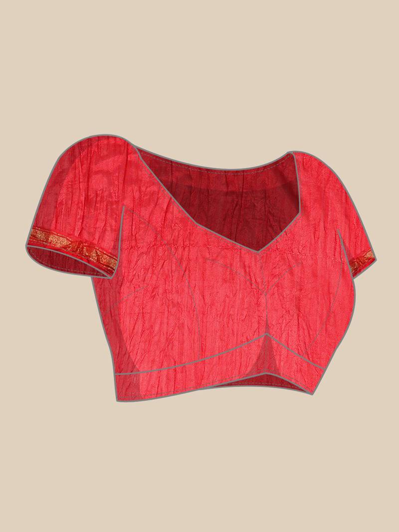 Geroo Jaipur Handcrafted Black Art Silk Bandhani Saree