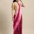 Geroo Jaipur Hand Dyed Maroon and pink Bandhani Saree