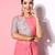 Pink Color Polyester Fabric Stunning Ruffles Saree With Fancy Simmery Blouse