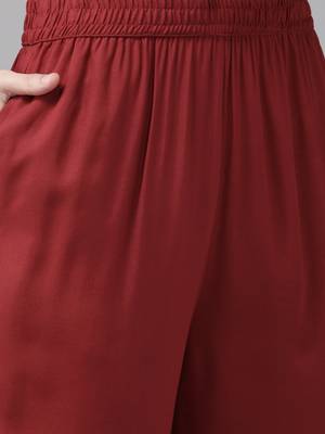 Red printed rayon ethnic-kurtis 5