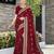A HEAVY EMBROIDERY WORK & STONE WORK SAREE