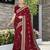 A HEAVY EMBROIDERY WORK & STONE WORK SAREE