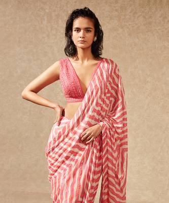 Pink Akira Saree 1