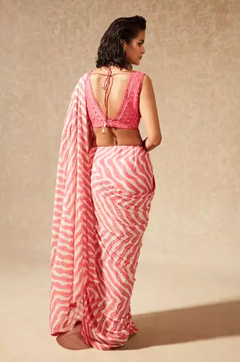 Pink Akira Saree