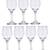 Multipurpose Wine, Drinking Glass-DS1, Pack Of 8, 200 Ml, Transparent