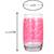 Moulded DesignMultiPurpose Printed Drinking Glass, Transparent, Pink, 280 ML -C1
