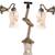 Afast New Combo 2 Elephant Shape Fitting Wall Lamp With Ceiling Lamp Rope Fitting With Hand Decorative 3 Matching Glass