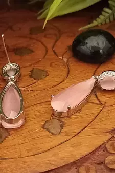 Pink earrings