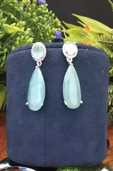 Green earrings