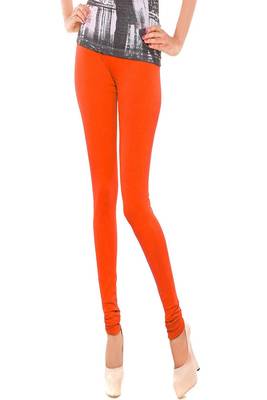 Multicolor plain cotton leggings 2